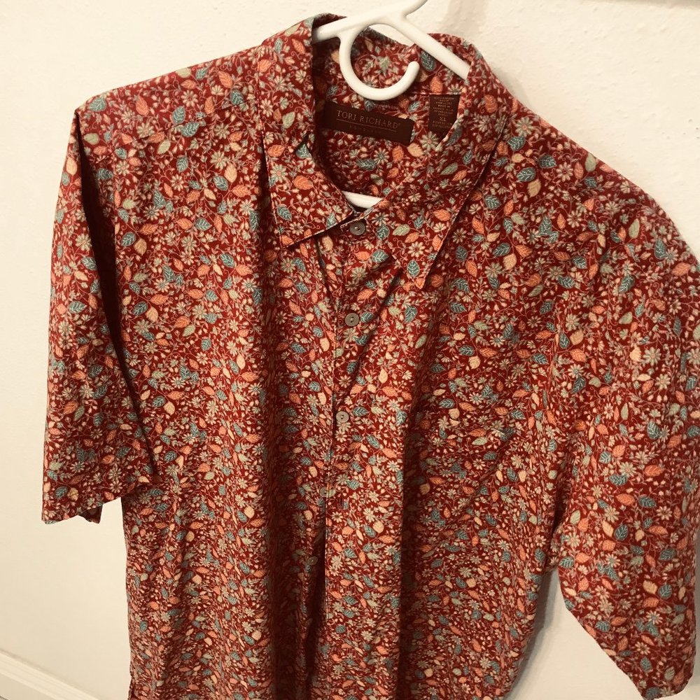 Mens Tori Richard Designer Aloha Shirt XL